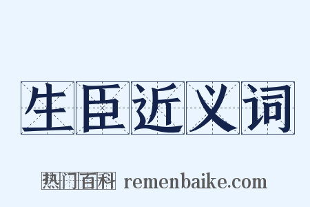生臣近义词是什么意思的图片